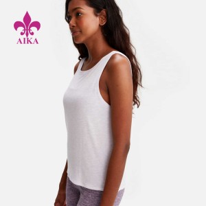 Ελαφρύ αθλητικά ενδύματα αναπνέουσας γυμναστικής Σέξι μπλούζα βαμβακερής πλάτης για γυναίκες