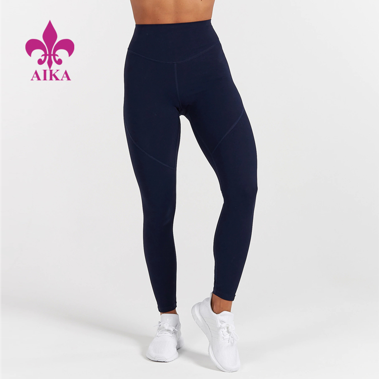 New Design High Waist Polyester Spandex Activewear Pančuchové nohavice Legíny na cvičenie jogy pre ženy