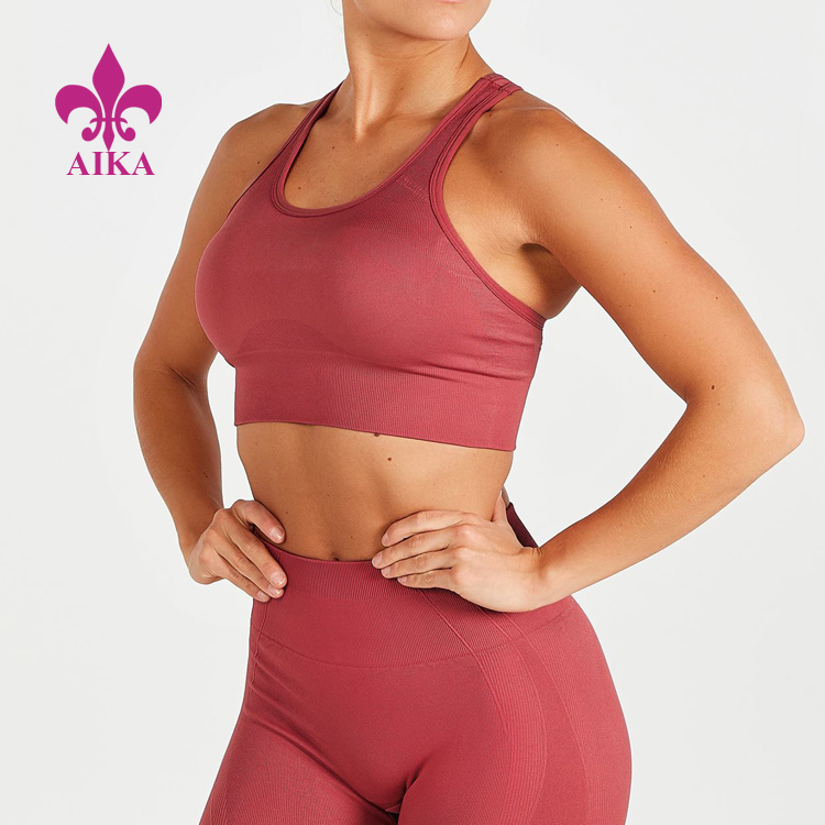 Novi dizajn odjeće za teretanu Bešavni ženski sportski grudnjak za fitness Ženska odjeća za jogu