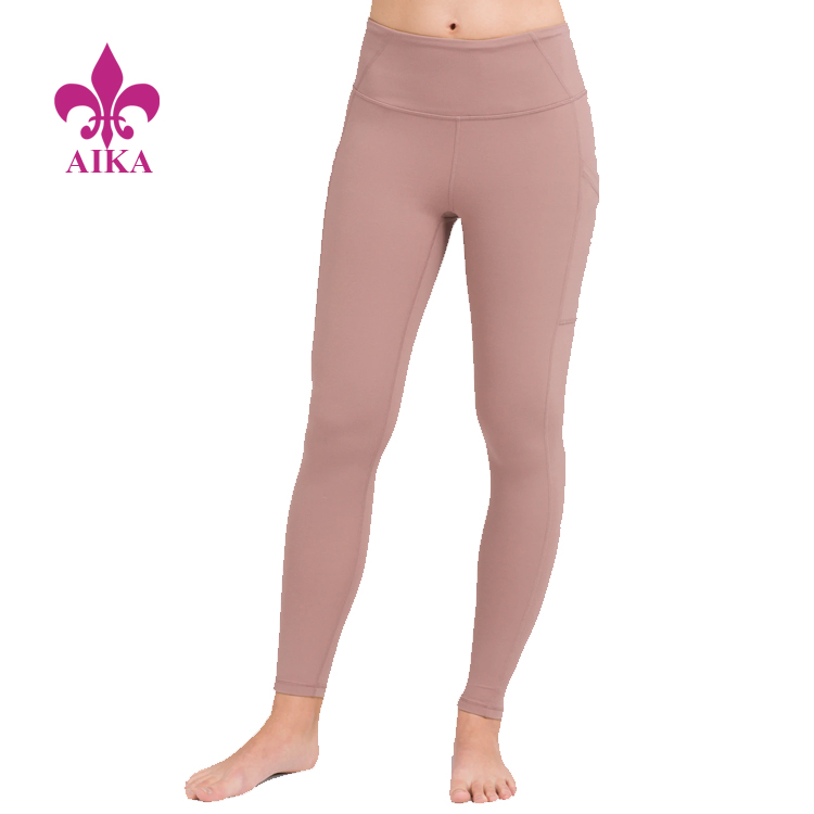 OEM Fitness Gym Wear Soild Colors Tights Pants Wholesale Women Yoga Leggings
