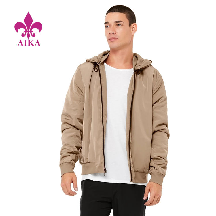 High definition Custom Sports Shorts Manufacturers - Custom Men Sports Wear Lightweight Woven Relaxed Fit Sports Windproof Jacket – AIKA