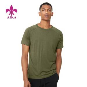 Fabrikspris Gymkläder Bekväma löparkläder T-shirts i bomull för män