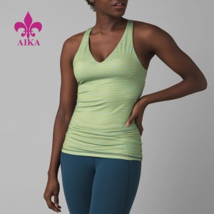 Roba de fitness personalitzada Samarretes de ioga elàstiques i lleugeres d'alta qualitat per a dones