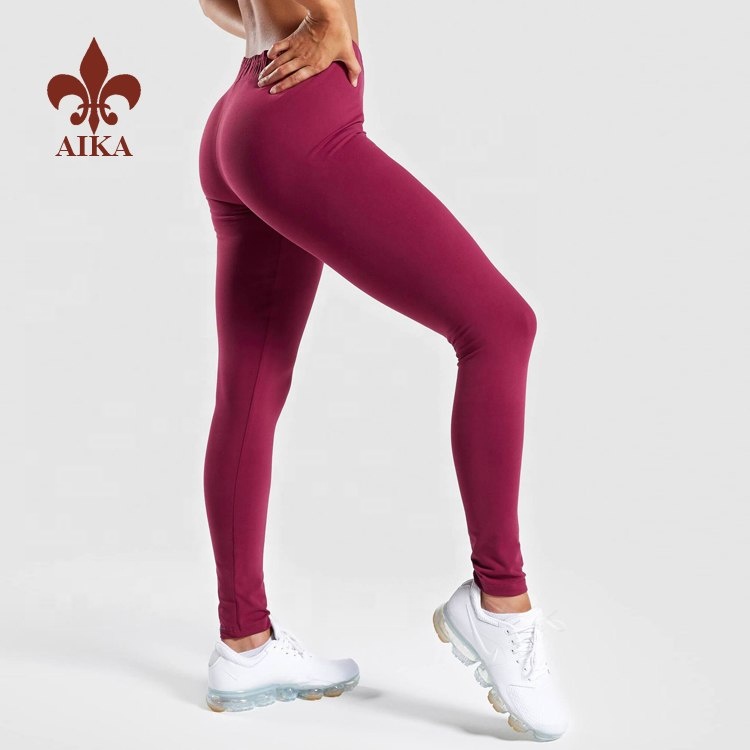 Fabrikkkilde Sportsklær Produsent - Hot Sale NYTT Design plus size push up you tube sex jente trange blanke yogabukser – AIKA