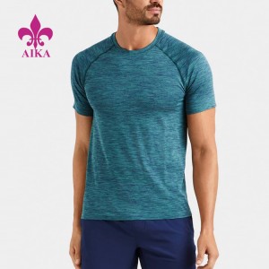 Vidin'ny orinasa High Quality Custom Wholesale Fitness Wear Sports Gym T Shirts Men