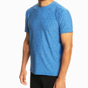 Gym T Shirts OEM 90%Polyester 10%Spandex Men Trail Sports T Shirt