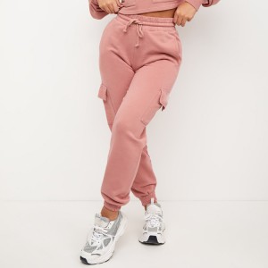 Дамски спортни панталони на едро с шнурове на талията Персонализирани дамски панталони за джогинг с карго джоб