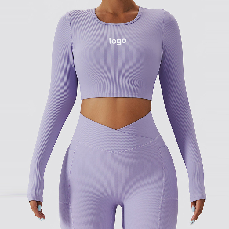 Custom LOGO Built-in Bra Sport Shirts Women Sexy Backless Yoga