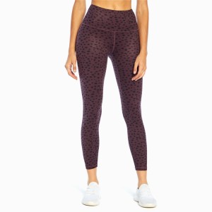 Custom Sublimated Printing High Waist Gym Pants 7/8 Yoga Tights Leggings For Women