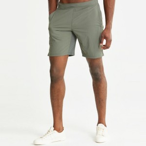 Großhandel Cool Dry Custom Fitness Kordelzug Taille Männer Gym Sport Nylon Shorts