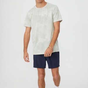 Alta qualidade design personalizado gola redonda tie dye ginásio esportes camisetas em branco para homens