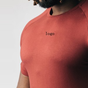 Fitness Gym စိတ်ကြိုက် လေ့ကျင့်ခန်း အားကစား အပြေးအမျိုးသားများအတွက် Slim Fit T Shirts စိတ်ကြိုက်ပုံနှိပ်ခြင်း။