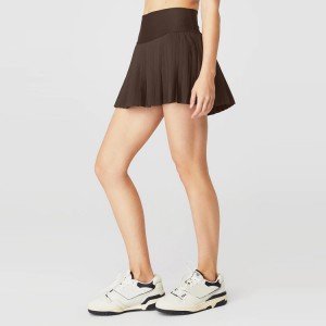 Visoke teniske haljine za djevojčice, veleprodajne ženske kratke hlače za vježbanje, plisirane teniske suknje