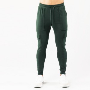 Muške pamučne sportske hlače za trčanje na veliko, uske trenirke prilagođene uzice za struk