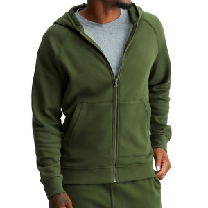 Wholesale Soft Cotton Custom Plain Active Full Zip Up Hoodies Embroidery Logo For Men