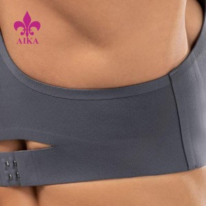 Soutien-gorge de sport de Yoga avec dos nageur, extensible dans les quatre sens, avec Logo personnalisé, de haute qualité, pour femmes avec crochet