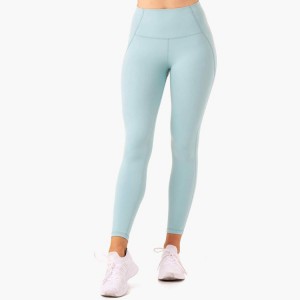 OEM-fabrikant Polyester Spandex Dames Hoge taille Pocket Gym Compressie Yoga-legging