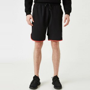 Wholesale Drawstring Waist Contrast Piping French Terry Cotton Jogger Sweat Shorts Para sa Mga Lalaki