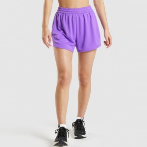 Фабричка цена Еластичен појас Спортски атлетски лабави мрежести шорцеви за трчање за жени
