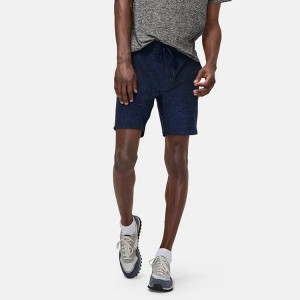 Pantalons curts esportius de gimnàs per a homes elàstics de polièster d'alta qualitat amb butxaca oberta