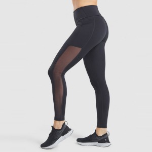 Фабричні оптові компресійні чорні колготки Active Yoga Pants Жіночі легінси для фітнесу