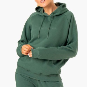 Висококвалитетни прилагођени штампани 100% памук обични пуловер пуловер за жене