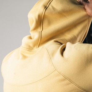 Kifaransa Terry Pamba Raglan Sleeve Wanaume Workout Pullover Desturi Hoodies Pamoja na Pocket