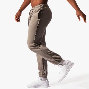 Персонализирани френски хавлиени памучни спортни панталони с гладък подгъв с маншети Мъжки спортни панталони за джогинг