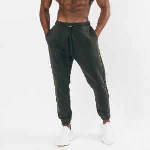 Großhandel mit Kordelzug an der Taille, säuregewaschene, übergroße Workout-Jogger-Trainingshose für Männer