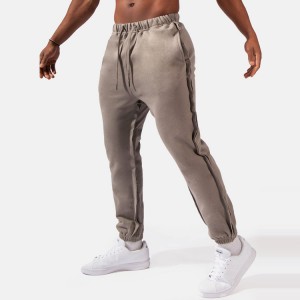 Custom French Terry Cotton Sweat Pants Ulog-ulog Cuffed Hem Men Sports Joggers