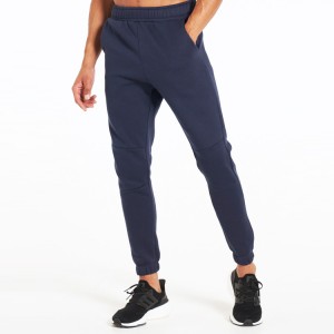 Pasgemaakte hoë kwaliteit elastiese middellyf Slim Fit Fleece Sports Sweatpants Mans Joggers