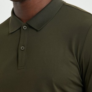 Grousshandel Slim Fit Long Sleeve Mann Fitness Sports T Shirts Benotzerdefinéiert Quick Dry Workout Gym Polo T Shirt