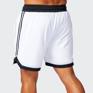 מכנסי כדורסל בהתאמה אישית מבד רשת 100% פוליאסטר מכנסי כושר לגברים