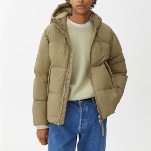 Top Sell OEM Winter Wear Custom Goose Down Coat Puffer Jacket For Men