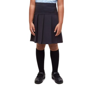 Pantallona të gjera uniforme shkollore Pantallona të gjera me plisa të cilësisë së lartë