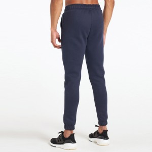 Custom High Quality elastis cangkéng Slim Fit Fleece Olahraga Sweatpants Lalaki Joggers