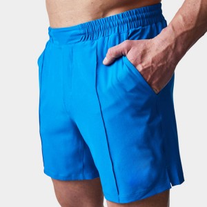 Pantaloncini da palestra sportivi da corsa da uomo in poliestere leggero all'ingrosso con elastico in vita