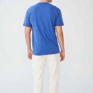 Camisetas de algodón de entrenamiento llanas con impresión personalizada de alta calidad al por mayor para hombres