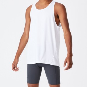 Venda a l'engròs de cotó suau amb logotip personalitzat, samarreta esportiva de gimnàs per a homes