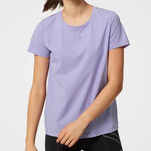 Vysoce kvalitní rychleschnoucí polyesterová síťovinová sportovní dámská trička s potiskem