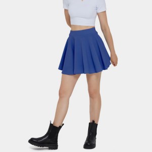 តំលៃលក់ដុំ Custom Sweat Wicking High Rise Plain Flared A-line Tennis Skirt for Women Active Wear