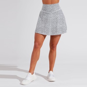 Pantallona të gjera tenisi 2 NE 1 për femra me printim të sublimuar me cilësi të lartë