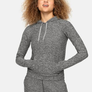 Bestverkopende groothandel lichtgewicht sneldrogende polyester blanco hoodies voor dames gymkleding