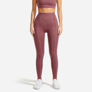 Висококачествени разтегливи дамски панталони за йога с персонализирано лого с висока талия за фитнес