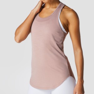 Camisetas de tirantes para ximnasia de ioga personalizadas para mulleres