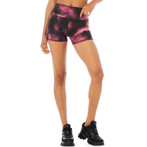 အမျိုးသမီးများအတွက် High Rise Custom Sublimation Printing High Waist Yoga Fitness Shorts