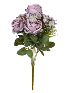 ხელოვნური ყვავილები ჰორტენზია თაიგული დიდი ვარდის ქორწილი სახლის ოფისის დეკორი -იანგი