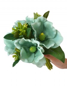 ხელოვნური ოთხთავიანი მაგნოლიის თაიგულის ყვავილები სახლის წვეულებისა და საქორწილო დეკორაციისთვის - მაგნოლიის შეკვრა LU3017030
