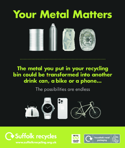 Suffolk waste partnership & Alupro launch campaign to improve metal packaging recycling rate