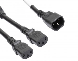 Kabel C14-zu-C13-Splitter-Netzkabel – 15 Ampere